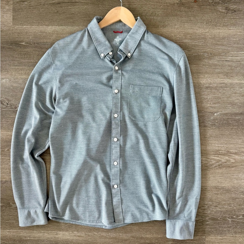 Western Rise Limitless Merino Shirt - M - Concrete